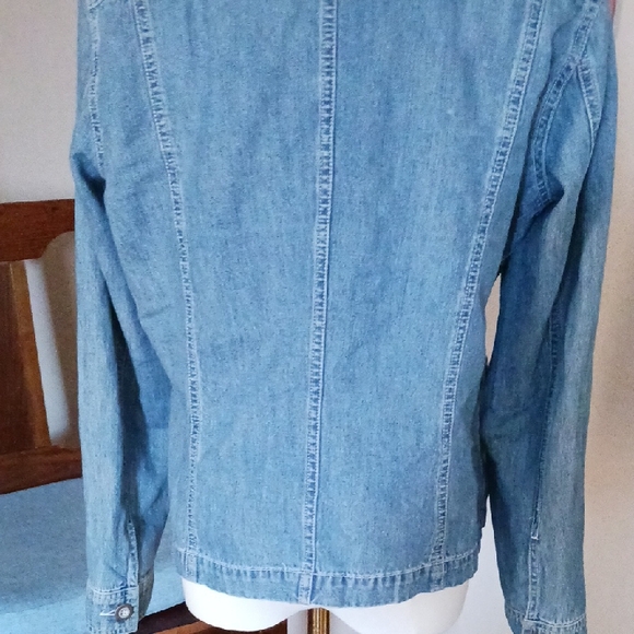 Sigrid Olsen Light Blue Denim Jacket - Picture 11 of 14
